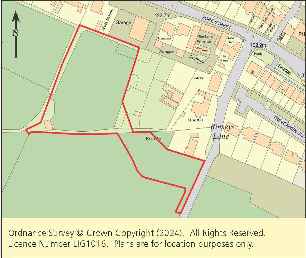 Lot: 153 - LARGE DEVELOPMENT SITE WITH PLANNING FOR FOURTEEN DWELLINGS -